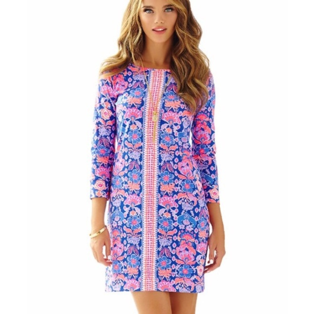 EUC Lilly Pulitzer Marlowe Dress- “Werk it” print